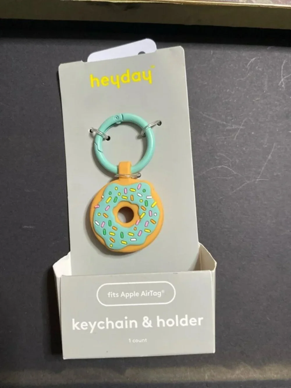 Keychain air tag holder